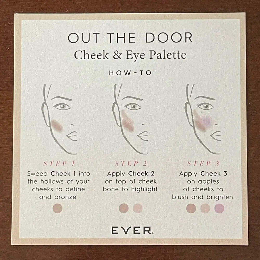 EVER Out the Door Cheek & Eye Palette Bold and Brave NEW IN BOX